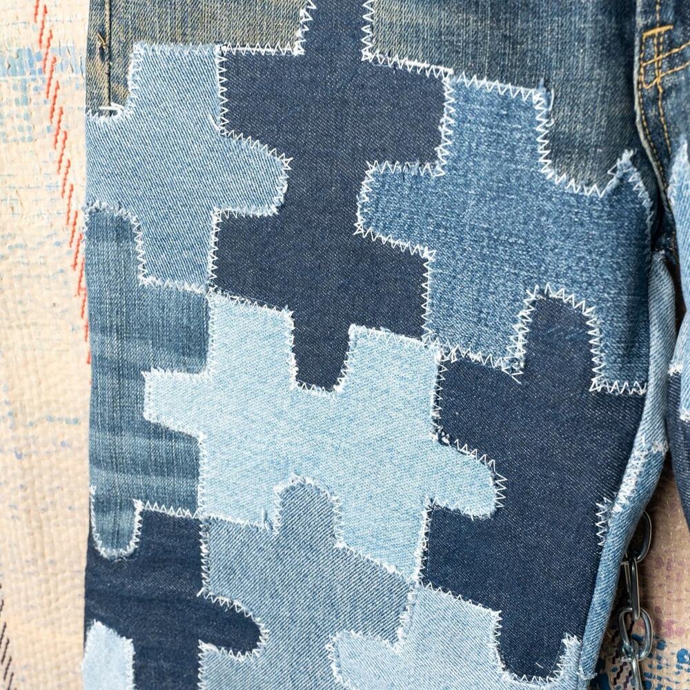 Custom levis patchwork jeans - Picture 3 of 6